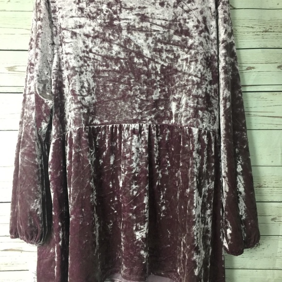 Style Co Blush Embroidered Lace-Up Velvet Blouse - Picture 5 of 7